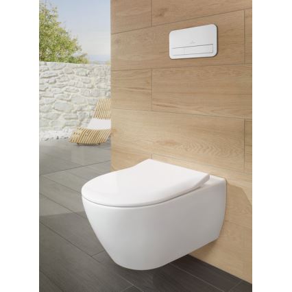 Wall-hung toilet SUBWAY + SoftClose toilet seat SUBWAY + VICONNECT flush plate + VICONNECT concealed installation module + VICONNECT insulation pad