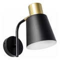Wall lamp 1xE27/20W/230V black/gold