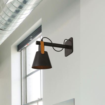 Wall lamp 1xE27/40W/230V black