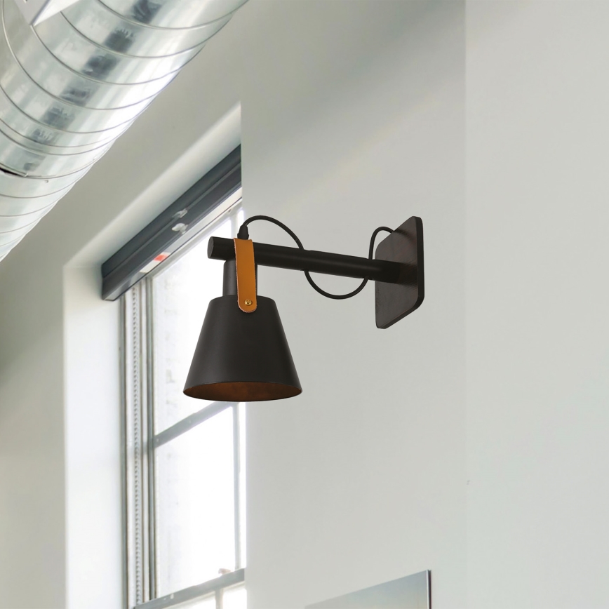 Wall lamp 1xE27/40W/230V black