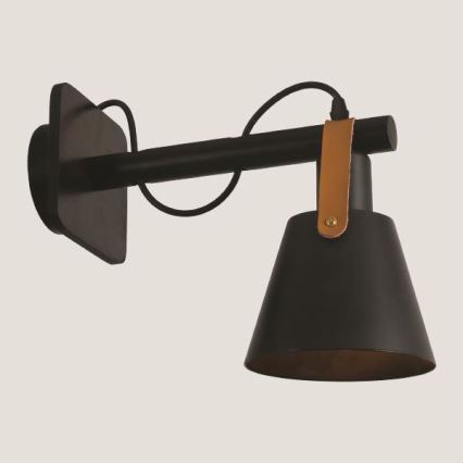 Wall lamp 1xE27/40W/230V black