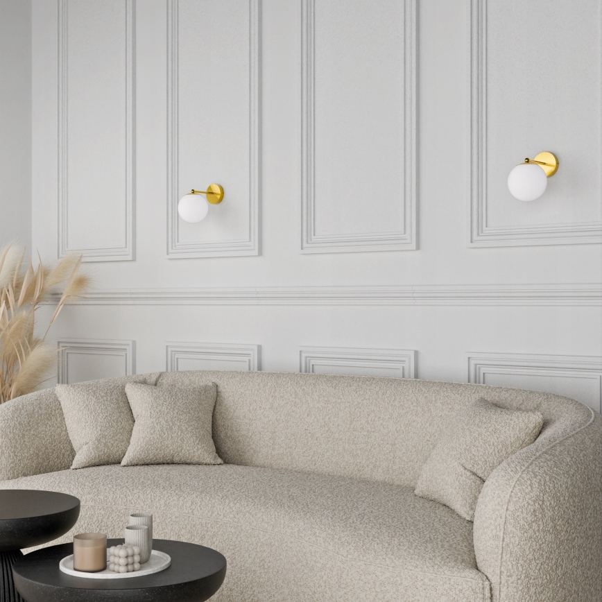 Wall lamp 1xE27/40W/230V gold/white