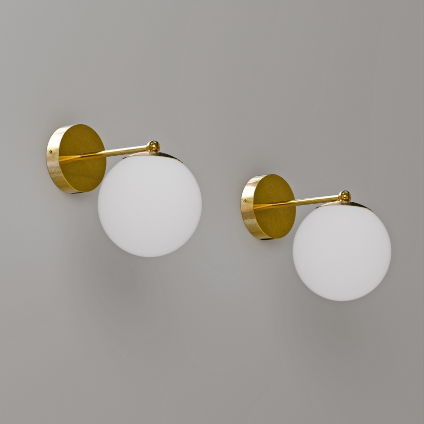 Wall lamp 1xE27/40W/230V gold/white