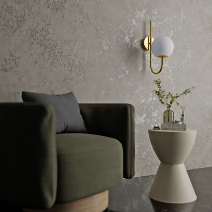 Wall lamp 1xE27/40W/230V gold/white
