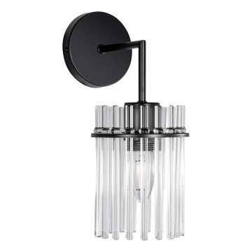 Wall lamp 1xE27/60W/230V black/clear