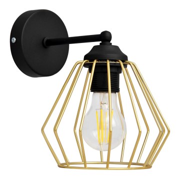Wall lamp AGAT 1xE27/15W/230V gold/black