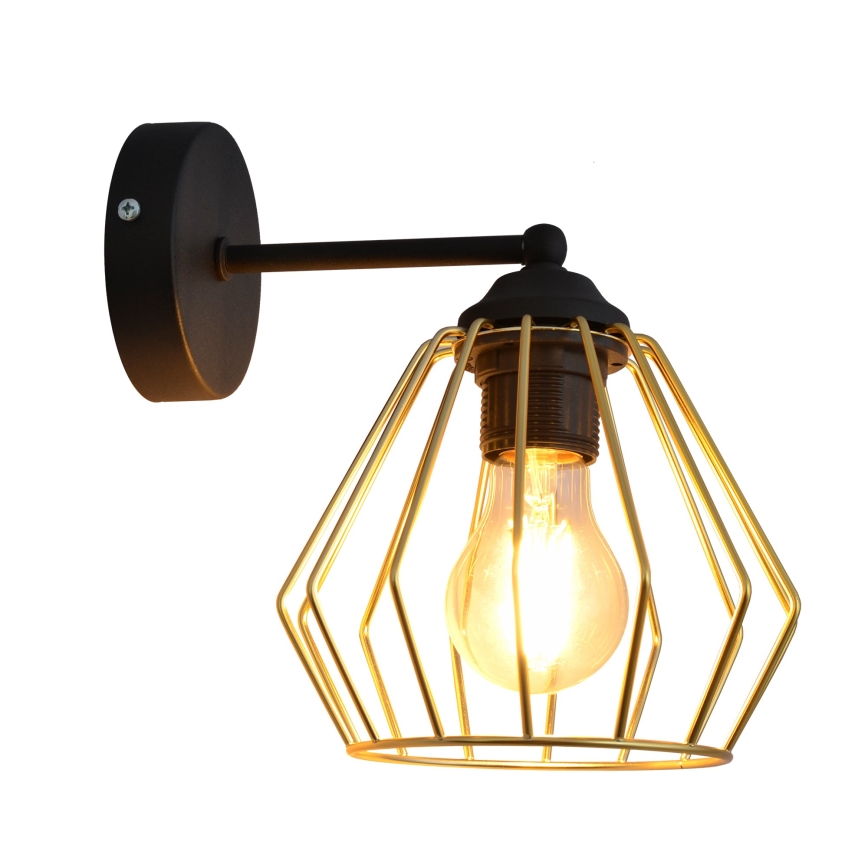 Wall lamp AGAT 1xE27/15W/230V gold/black