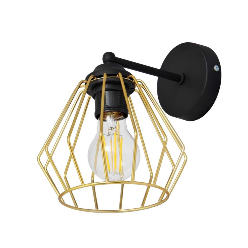 Wall lamp AGAT 1xE27/15W/230V gold/black