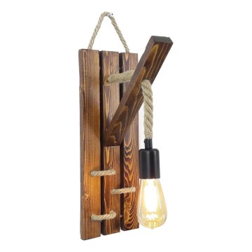 Wall lamp AHSAP 1xE27/40W/230V pine walnut