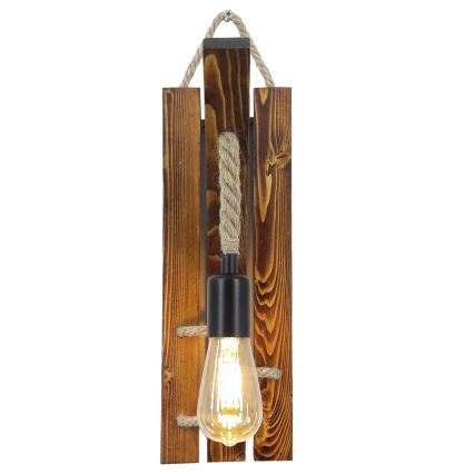 Wall lamp AHSAP 1xE27/40W/230V pine walnut