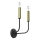 Wall lamp AKASYA 2xE14/15W/230V black/gold