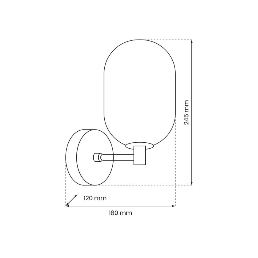 Wall lamp ALIAS 1xG9/8W/230V black/grey