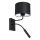 Wall lamp ARDEN 1xE27/60W+1xG9/8W/230V black/white