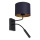 Wall lamp ARDEN 1xE27/60W+1xG9/8W/230V blue