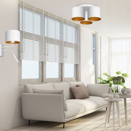 Wall lamp ARDEN 1xE27/60W+1xG9/8W/230V white/gold