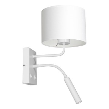 Wall lamp ARDEN 1xE27/60W+1xG9/8W/230V white
