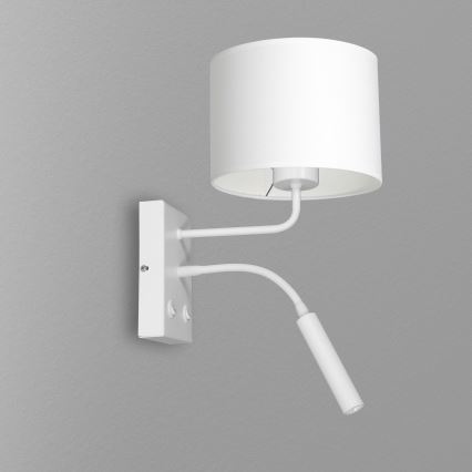 Wall lamp ARDEN 1xE27/60W+1xG9/8W/230V white