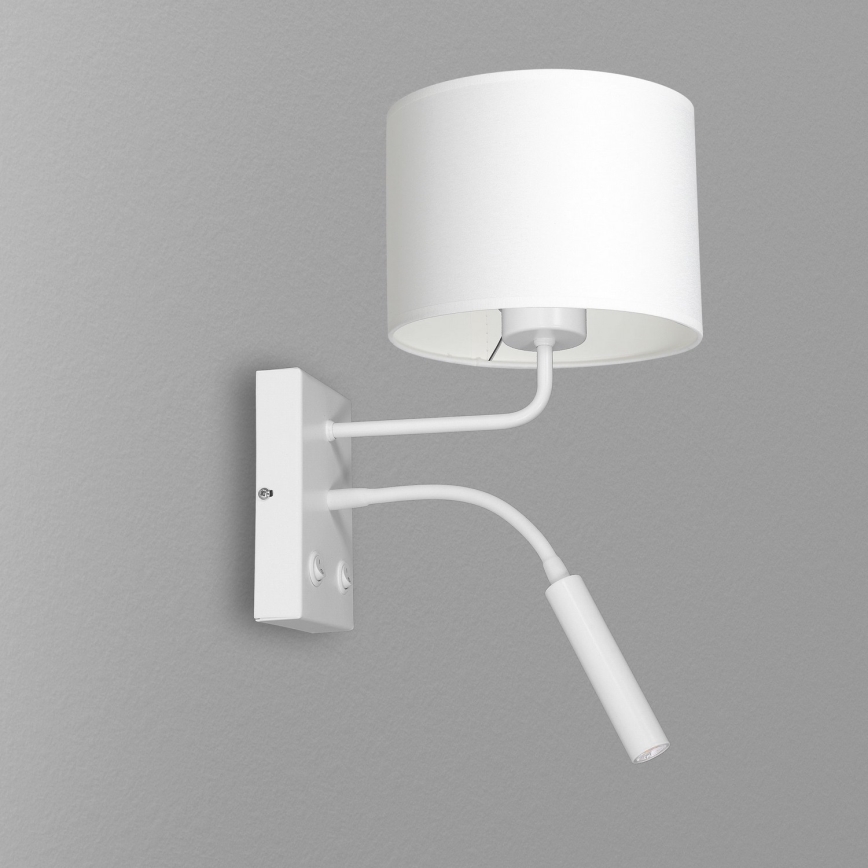 Wall lamp ARDEN 1xE27/60W+1xG9/8W/230V white