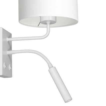 Wall lamp ARDEN 1xE27/60W+1xG9/8W/230V white