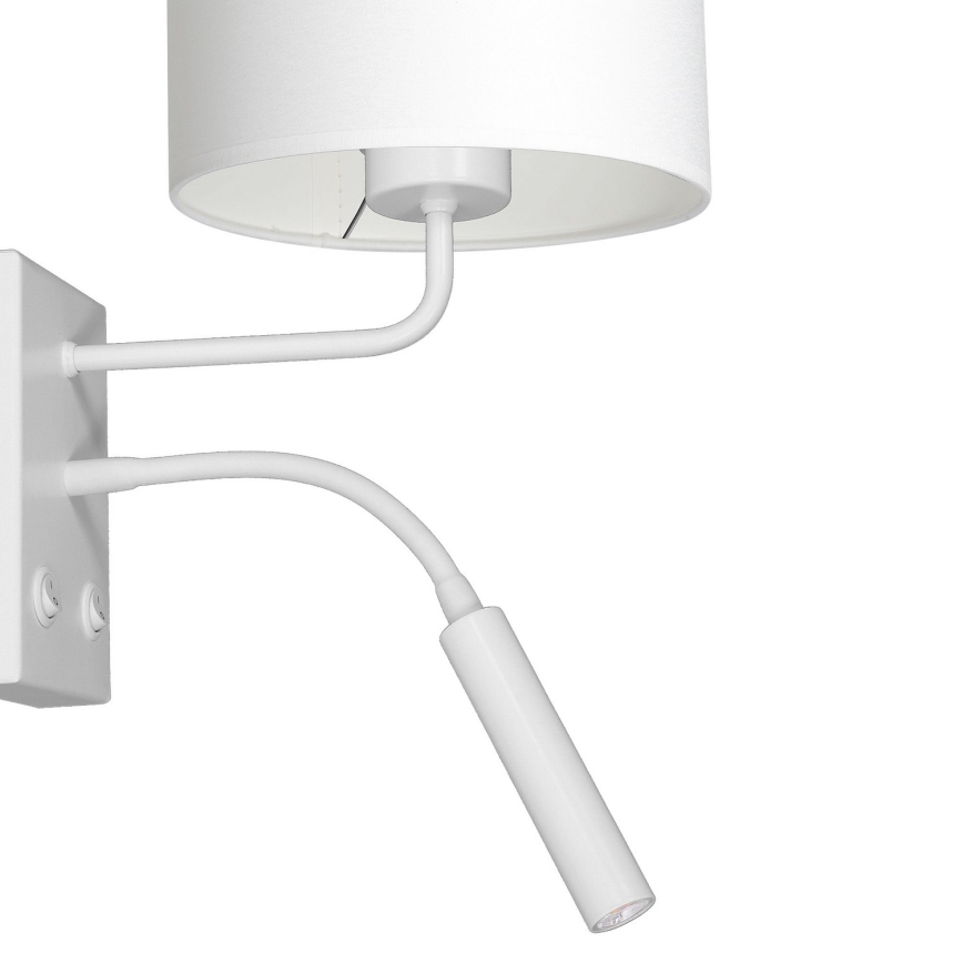 Wall lamp ARDEN 1xE27/60W+1xG9/8W/230V white