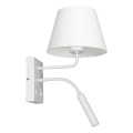 Wall lamp ARDEN 1xE27/60W+1xG9/8W/230V white