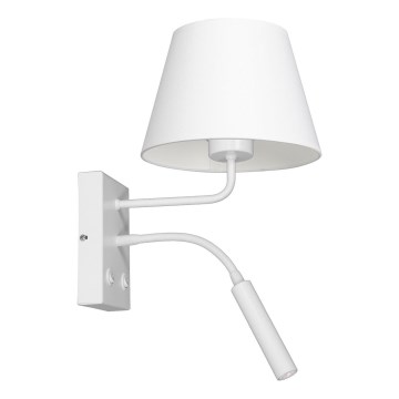 Wall lamp ARDEN 1xE27/60W+1xG9/8W/230V white