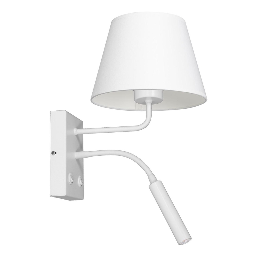 Wall lamp ARDEN 1xE27/60W+1xG9/8W/230V white