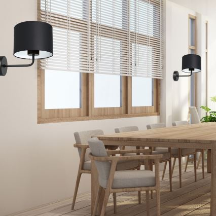 Wall lamp ARDEN 1xE27/60W/230V black/white