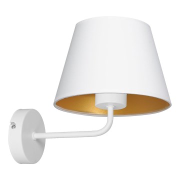 Wall lamp ARDEN 1xE27/60W/230V white/gold