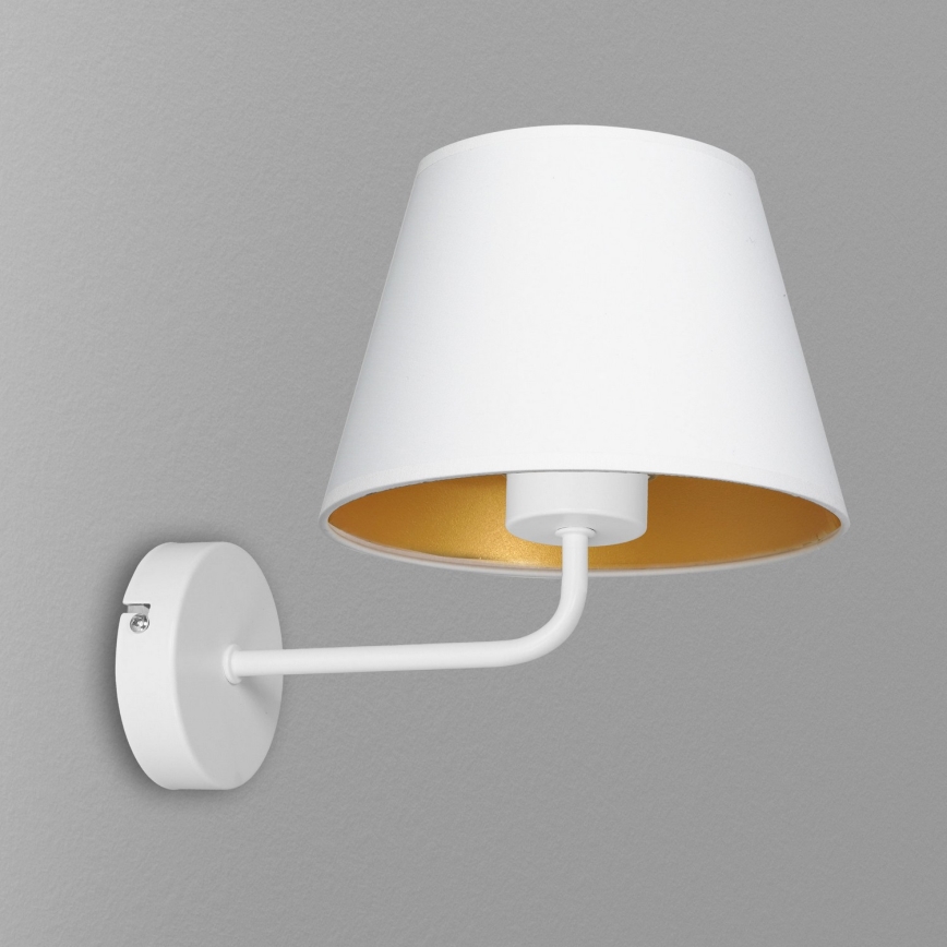 Wall lamp ARDEN 1xE27/60W/230V white/gold