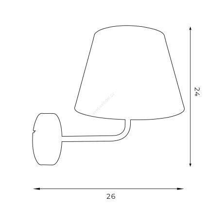 Wall lamp ARDEN 1xE27/60W/230V white