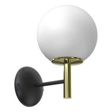 Wall lamp AWINION 1xE27/15W/230V white/gold/black