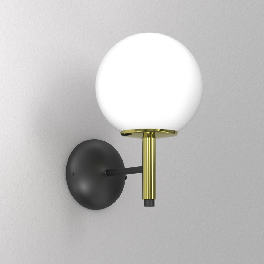 Wall lamp AWINION 1xE27/15W/230V white/gold/black