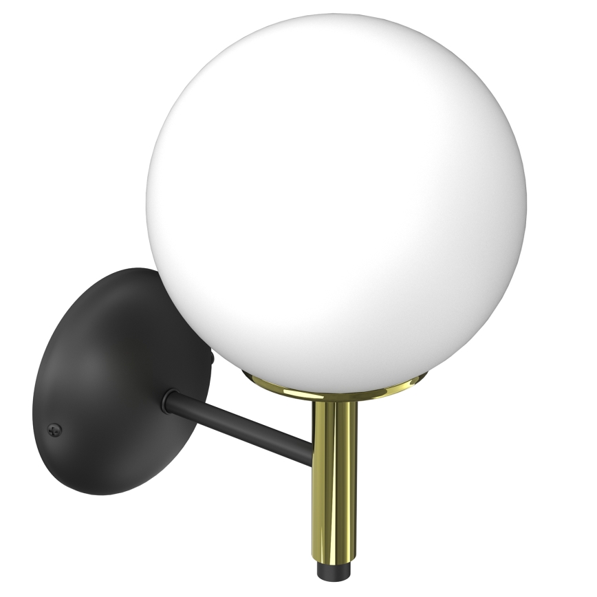 Wall lamp AWINION 1xE27/15W/230V white/gold/black