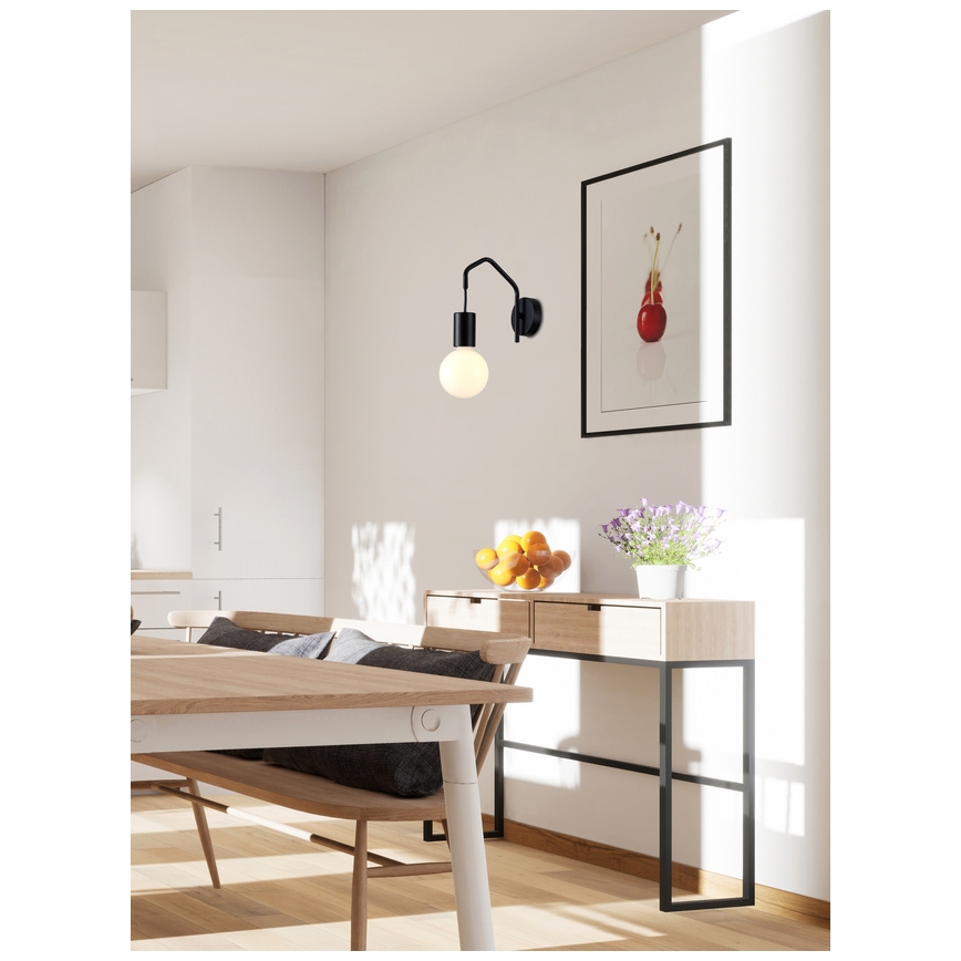 Wall lamp BASSO 1xE27/40W/230V black