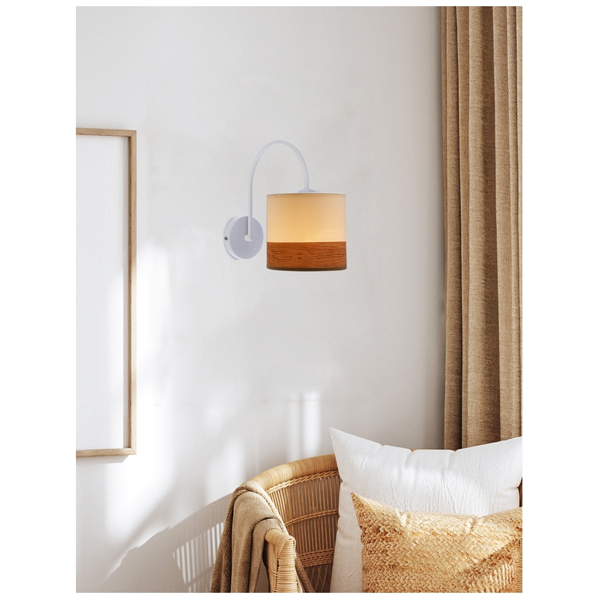Wall lamp BIANCO 1xE27/40W/230V white/brown