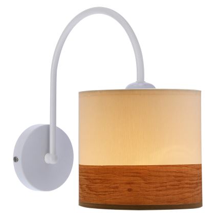 Wall lamp BIANCO 1xE27/40W/230V white/brown