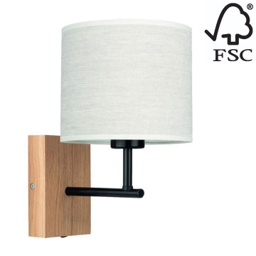 Wall lamp BOHO 1xE27/25W/230V oak – FSC certified