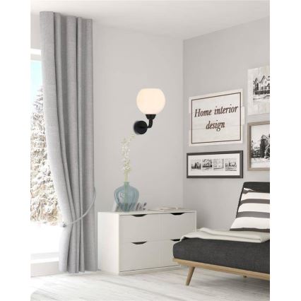 Wall lamp CALDERA 1xE27/60W/230V black