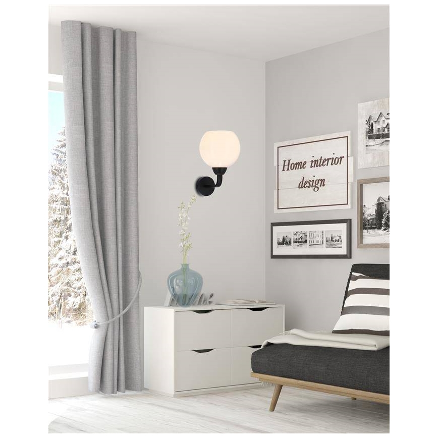 Wall lamp CALDERA 1xE27/60W/230V black