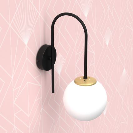 Wall lamp CAMBRIDGE 1xE14/60W/230V black/brass