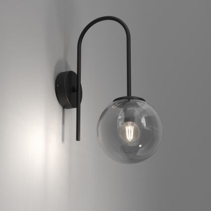 Wall lamp CAMBRIDGE 1xE14/60W/230V black
