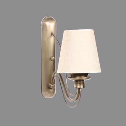 Wall Lamp CLASSIC 1xE27/40W/230V bronze/beige