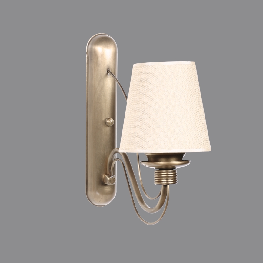 Wall Lamp CLASSIC 1xE27/40W/230V bronze/beige