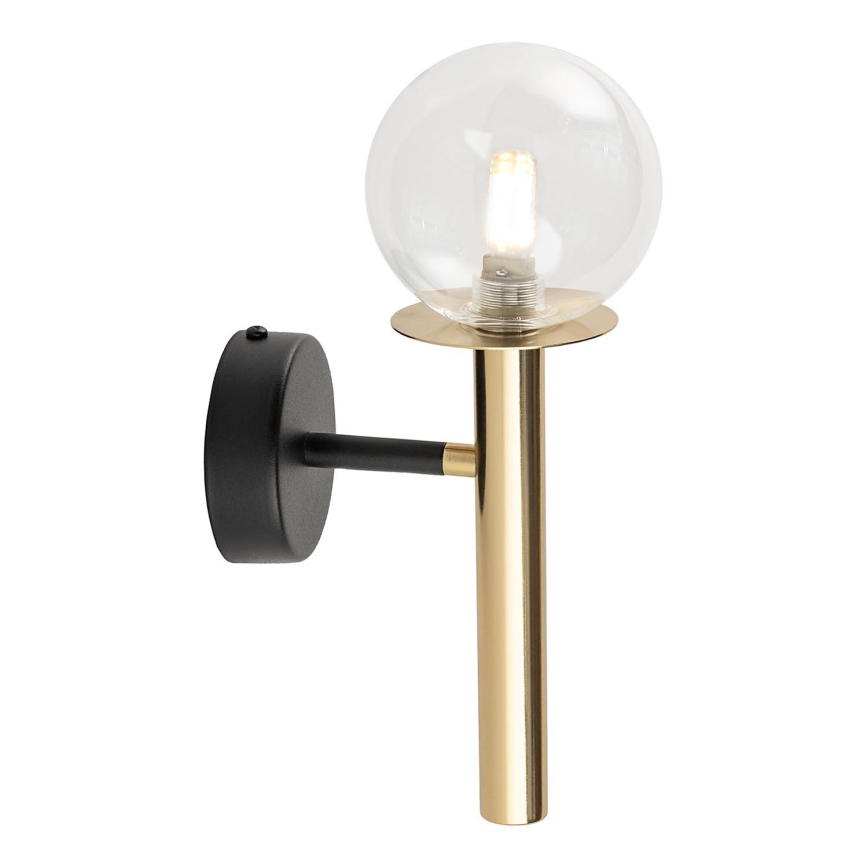 Wall lamp DAISY 1xG9/12W/230V gold/black/clear