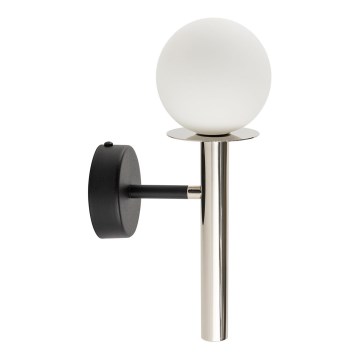 Wall lamp DAISY 1xG9/12W/230V shiny chrome/black/white