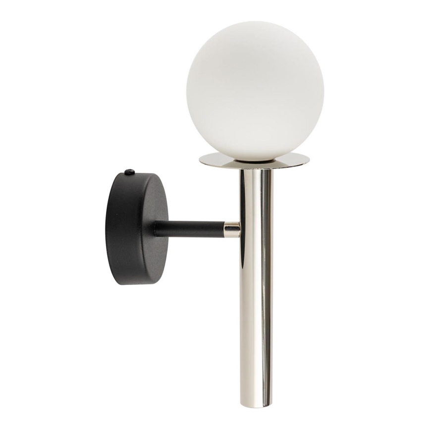 Wall lamp DAISY 1xG9/12W/230V shiny chrome/black/white