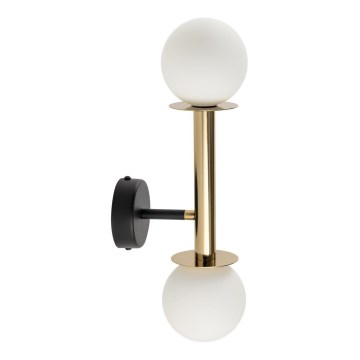 Wall lamp DAISY 2xG9/12W/230V gold/black/white