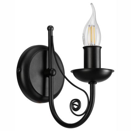 Wall lamp DONATO 1xE14/40W/230V black