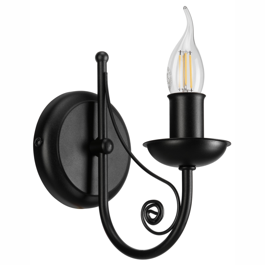 Wall lamp DONATO 1xE14/40W/230V black